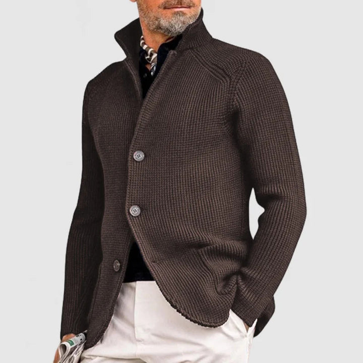 Pieter™ klassiek gebreid vest voor heren – Bruin