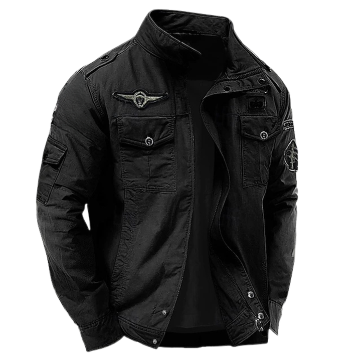 Daan™ militaire jas – Zwart