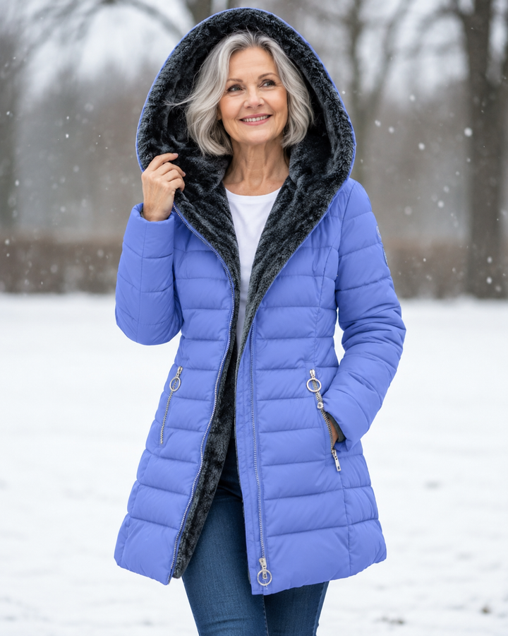 Marja™ | Warme gewatteerde winterjas met capuchon