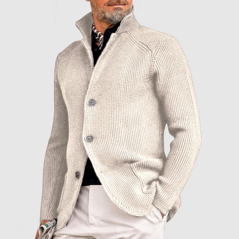 Pieter™ klassiek gebreid vest voor heren – Beige