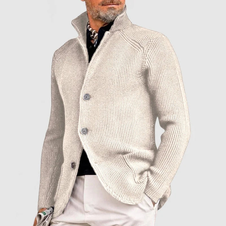 Pieter™ klassiek gebreid vest voor heren – Beige
