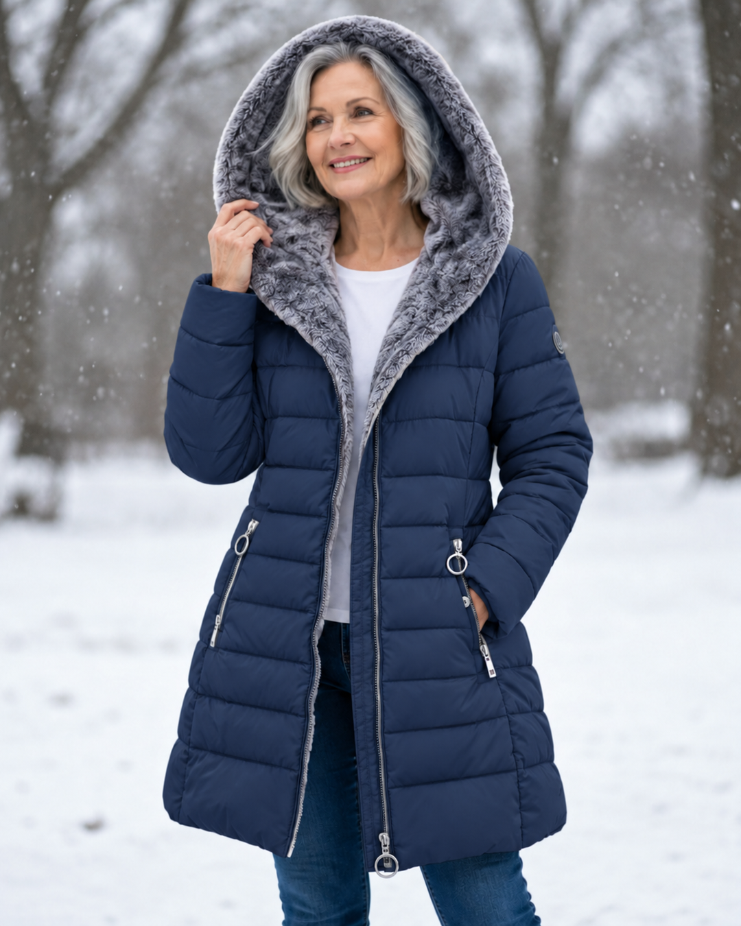 Marja™ | Warme gewatteerde winterjas met capuchon