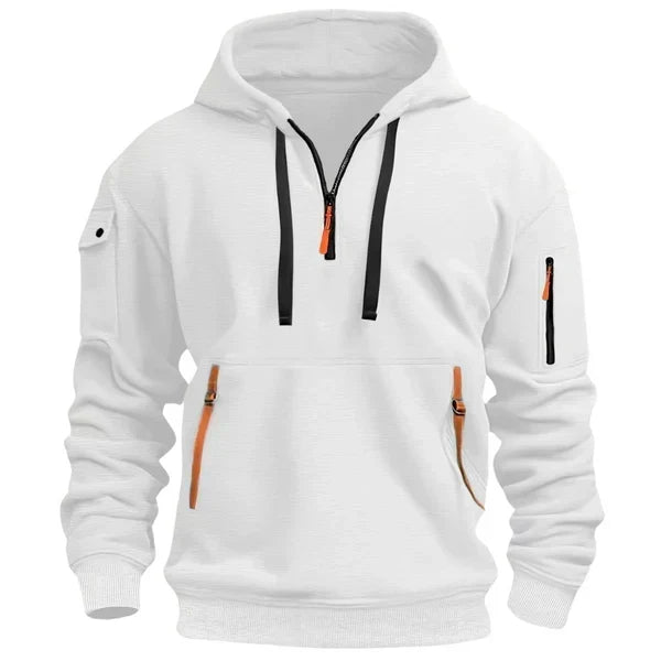 Harrie™ | Hoodie met ritsdetails