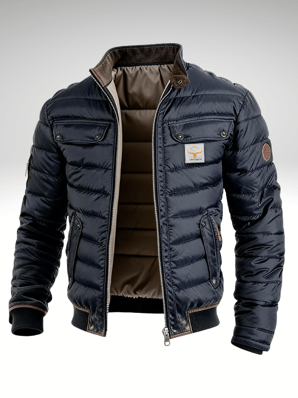 Joost™ gewatteerde winterjas voor heren – Marineblauw