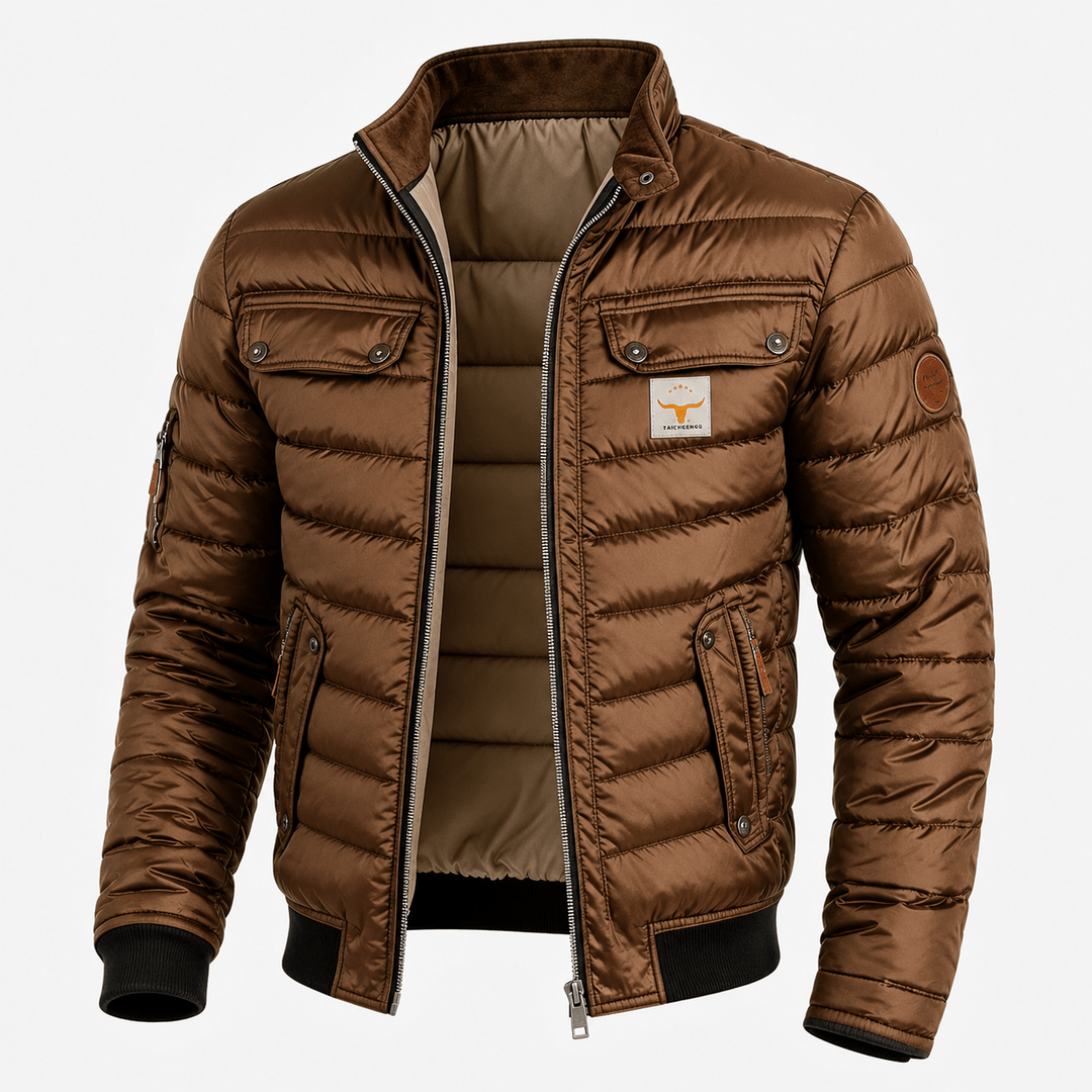 Joost™ gewatteerde winterjas voor heren – Bruin