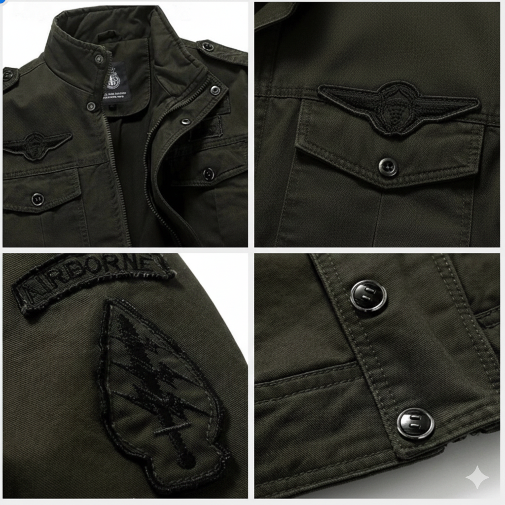 Daan™ militaire jas – details