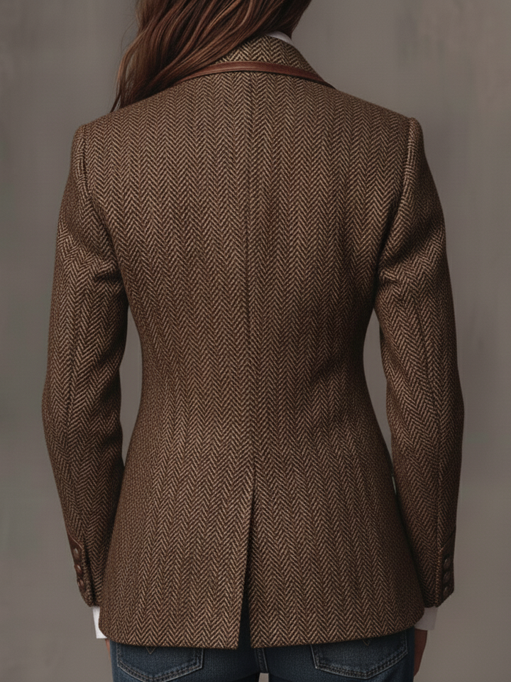 Gerda™ | Blazer met geprinte chevron-details