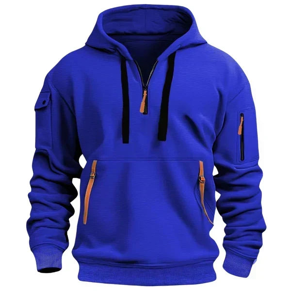 Harrie™ | Hoodie met ritsdetails