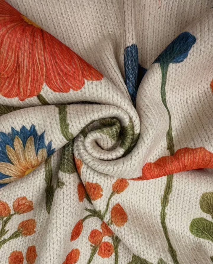 Marijke™ | Vest met wilde bloemenweide