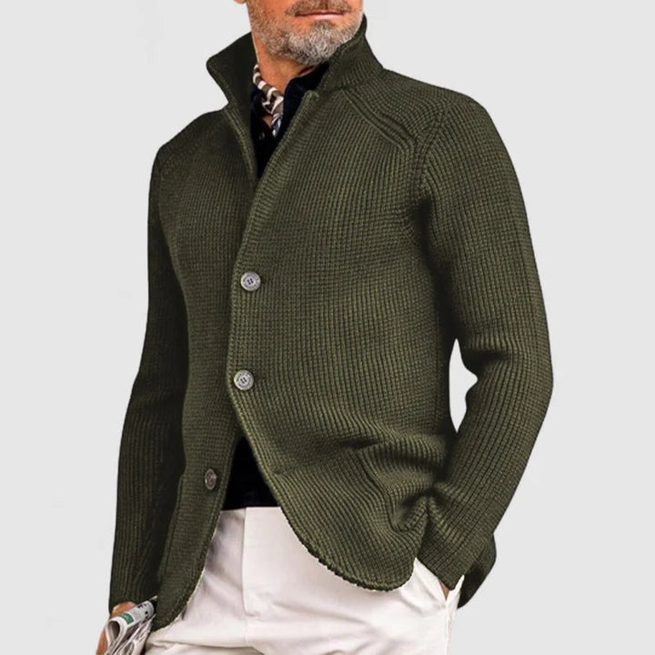 Pieter™ klassiek gebreid vest voor heren – Groen