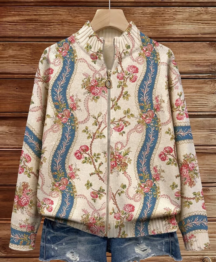 Corrie™ | Vest met klimrozen en linten