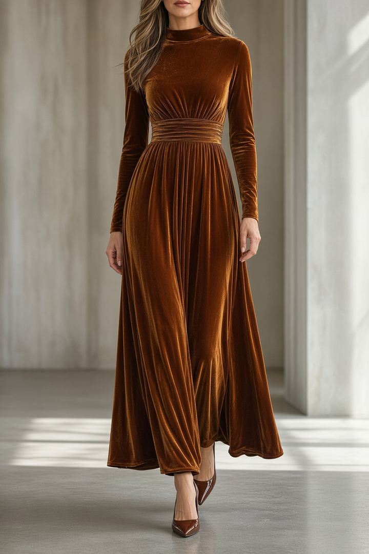 Tineke™ | Fluwelen maxi-jurk