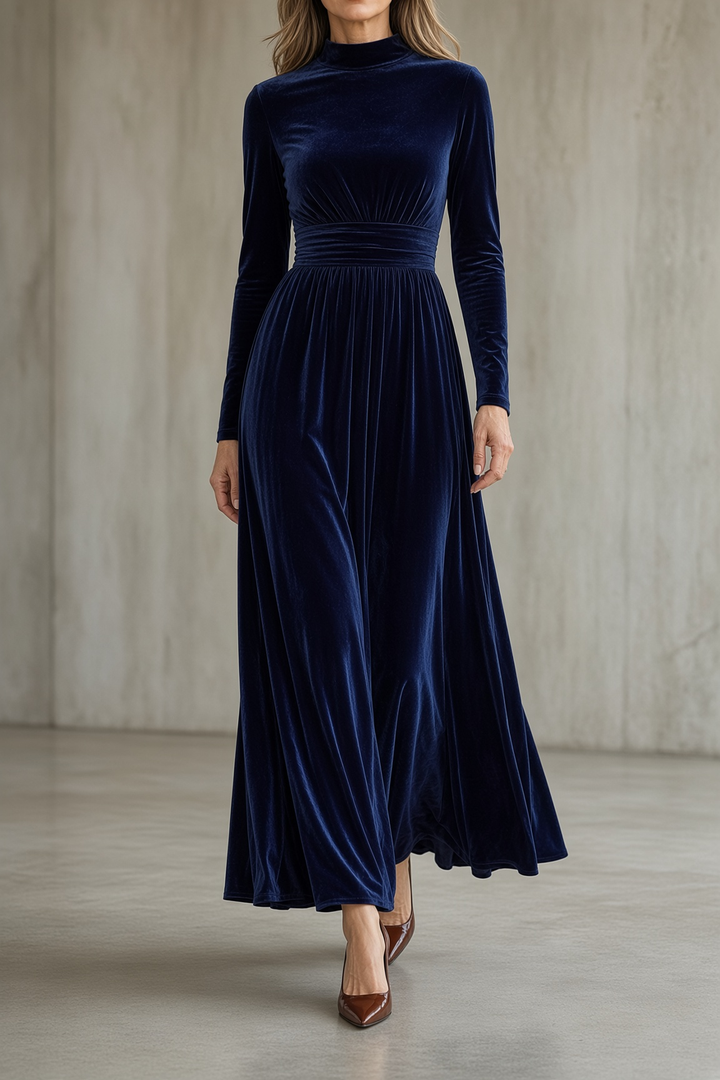 Tineke™ | Fluwelen maxi-jurk