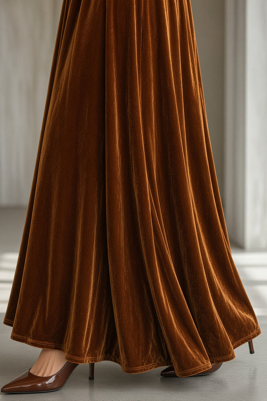 Tineke™ | Fluwelen maxi-jurk