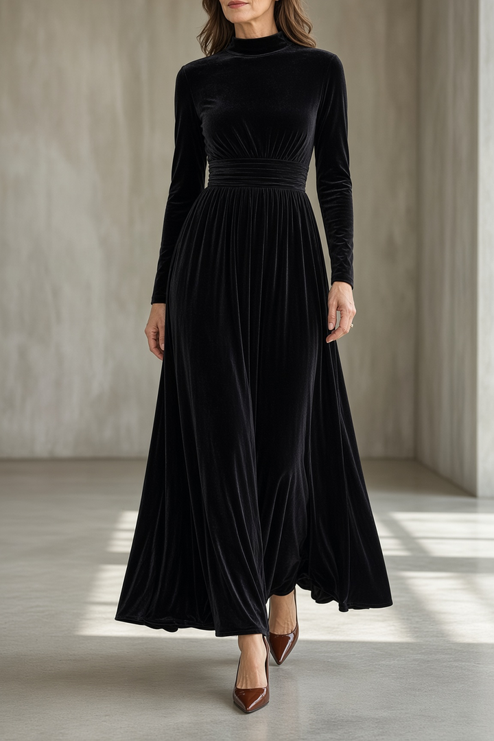 Tineke™ | Fluwelen maxi-jurk