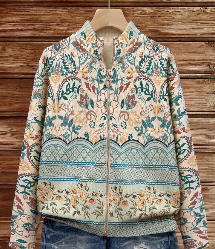 Tonny™ | Vest met botanische randprint