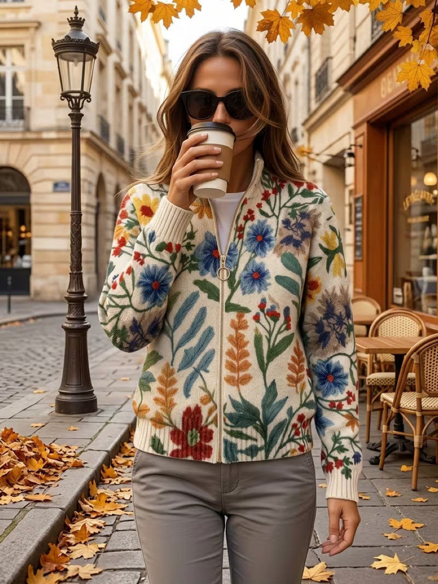 Petra™ | Vest met botanische tuinprint